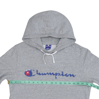 Champion Men's Grey XS Pullover Hoodie with Logo Print