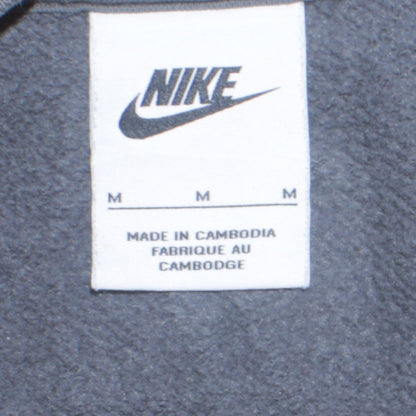 Nike Men's Grey Logo Crew Neck Sweatshirt Size M