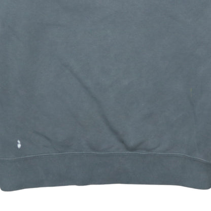 Nike Men's Grey Logo Crew Neck Sweatshirt Size M