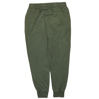 Puma Men's Green Jogger Sweatpants M Regular Fit Elastic Waist
