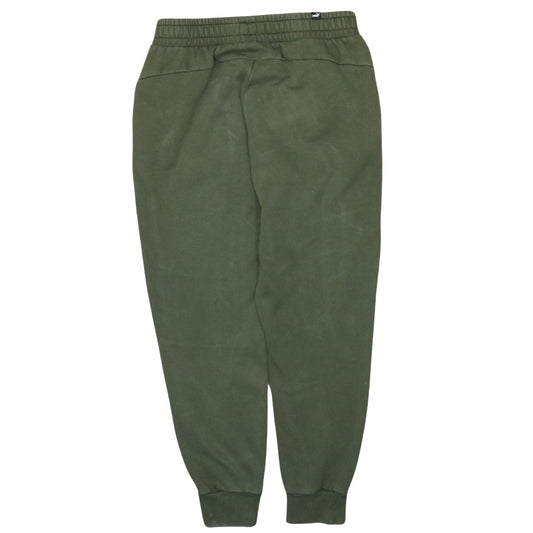 Puma Men's Green Jogger Sweatpants M Regular Fit Elastic Waist