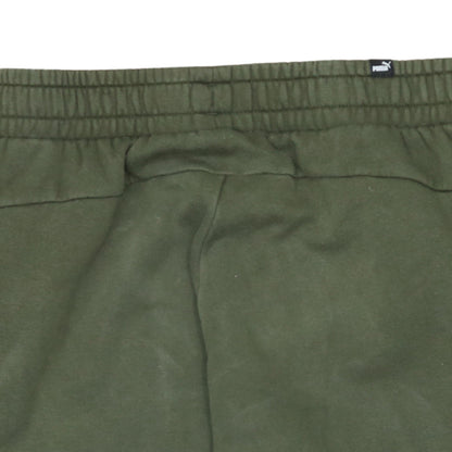 Puma Men's Green Jogger Sweatpants M Regular Fit Elastic Waist