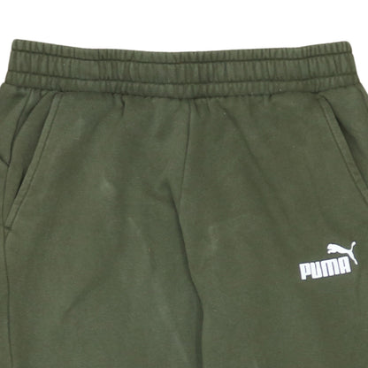 Puma Men's Green Jogger Sweatpants M Regular Fit Elastic Waist