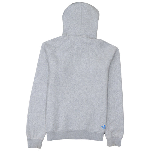 adidas Men's Grey Pullover Hoodie Medium Graphic Sportswear