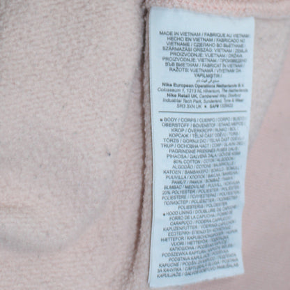 Nike Womens Beige Pullover Hoodie Size M 80% Cotton Classic Fit
