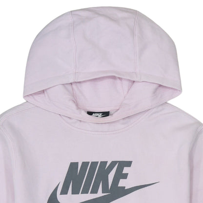 Nike Girls Pink Pullover Hoodie XL 13-15 Years Logo Fleece Sweatshirt