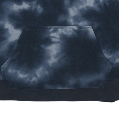 Champion Women's Black Blue Tie-Dye Pullover Hoodie Small