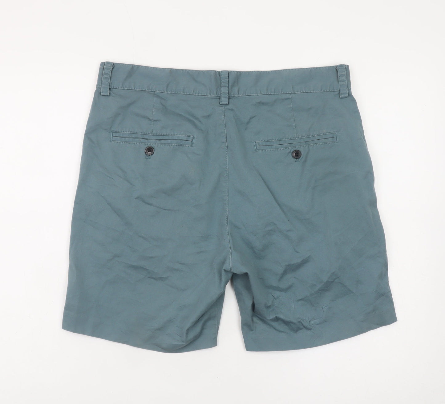 H&M Men's Green Regular Fit Chino Shorts Size 33