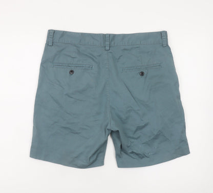 H&M Men's Green Regular Fit Chino Shorts Size 33