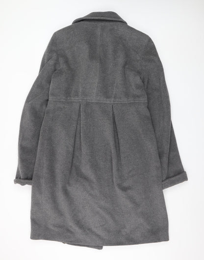 Blarney Woollen Mills Women's Grey Wool Blend Pea Coat Size 16