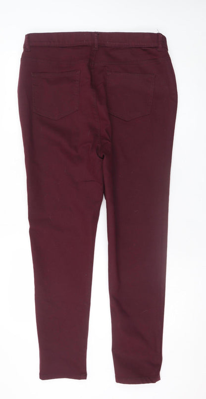 Yours Women’s Purple Skinny Stretch Jeans Size 18