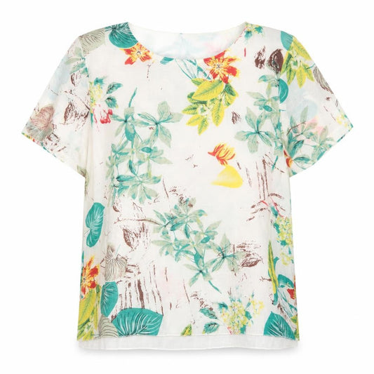 Front view of Gerard Women's Multicoloured Floral Tunic Blouse XL