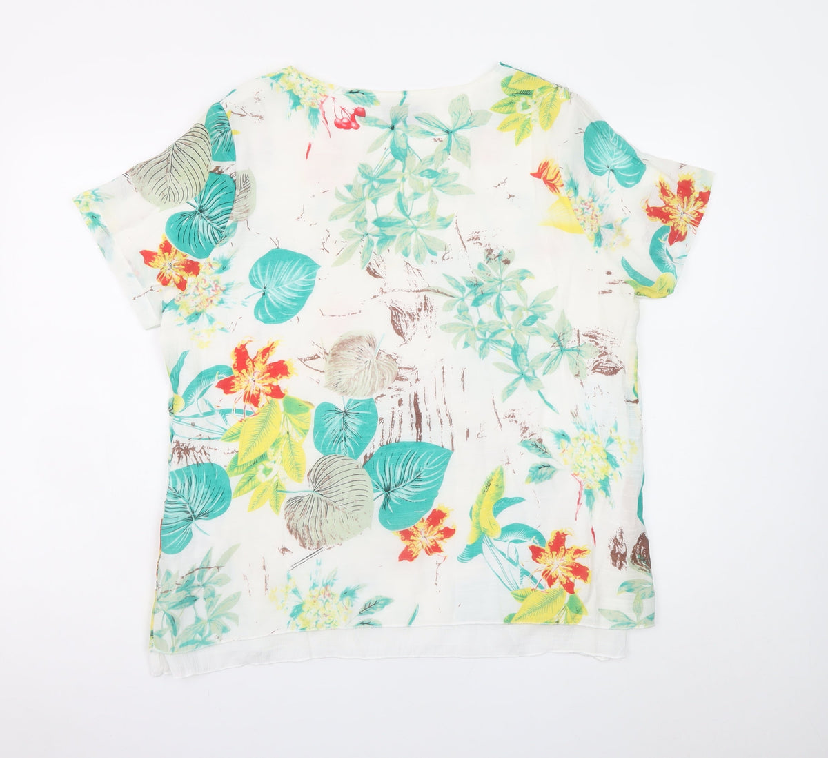 Gerard Women's Multicoloured Floral Tunic Blouse XL