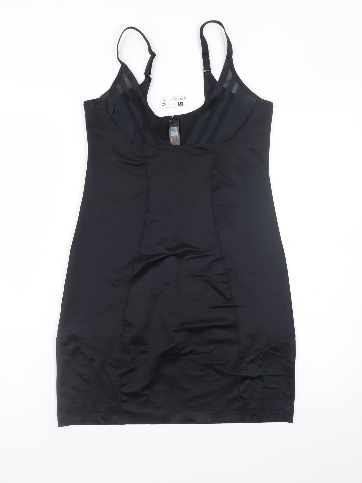 Dunnes Stores Women's Black Size 14 Bodycon Dress Sleeveless