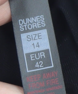 Dunnes Stores Women's Black Size 14 Bodycon Dress Sleeveless