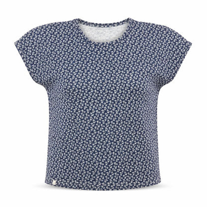Trespass Women's Blue Floral Short Sleeve Viscose T-Shirt Size 12