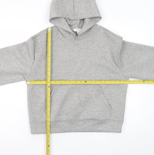Marks and Spencer Men’s Grey Pullover Hoodie Small Regular Fit