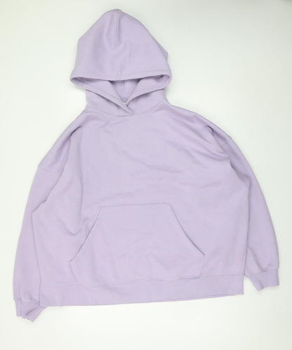Marks and Spencer Mens Purple Pullover Hoodie Fleece XL