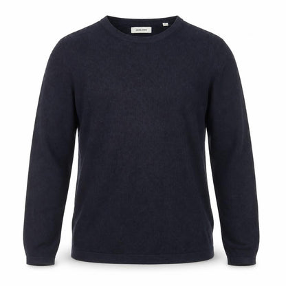 Jack & Jones Men's Black Cotton Crew Neck Pullover Jumper Size L