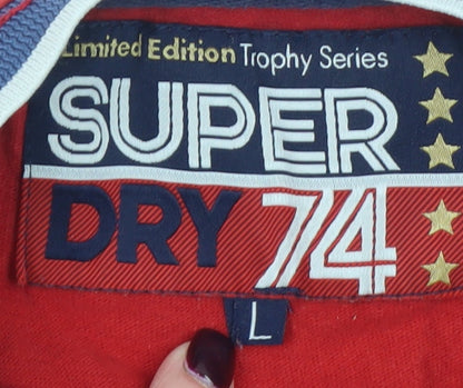 Superdry Men’s Red Short Sleeve Crew Neck T-Shirt L Limited Edition
