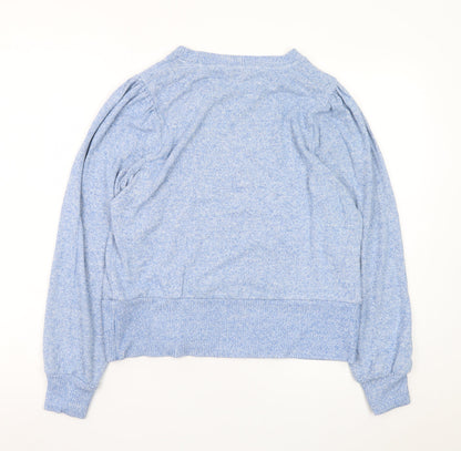 NEXT Women Blue Crew Neck Long Sleeve Pullover Jumper Size 14