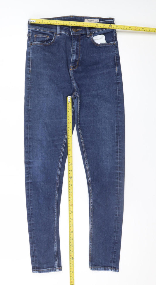 Marks and Spencer Women Blue Size 10 Skinny Stretch Jeans