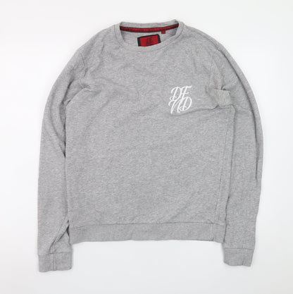 DFND Men’s Grey Crew Neck Pullover Sweatshirt Size M