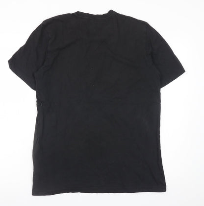 Adidas Men's Black Crew Neck Short Sleeve T-Shirt Size M