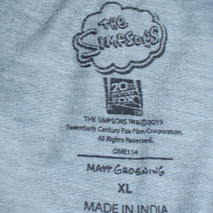 Primark Men’s Grey Bart Simpson Graphic Sweatshirt XL Pullover