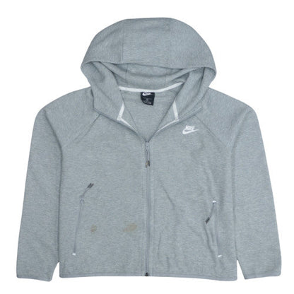 Nike Men's Grey Full Zip Hoodie XL Regular Fit Sportswear
