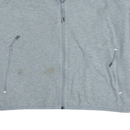 Nike Men's Grey Full Zip Hoodie XL Regular Fit Sportswear
