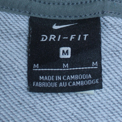 Nike Men's Grey Dri-FIT Pullover Sweatshirt M Sportswear