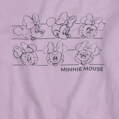 Disney Women Lilac Minnie Mouse Pullover Sweatshirt 2XS