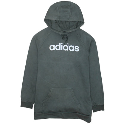 Adidas Womens Black Pullover Hoodie Size 14 Long Sleeve Logo Print