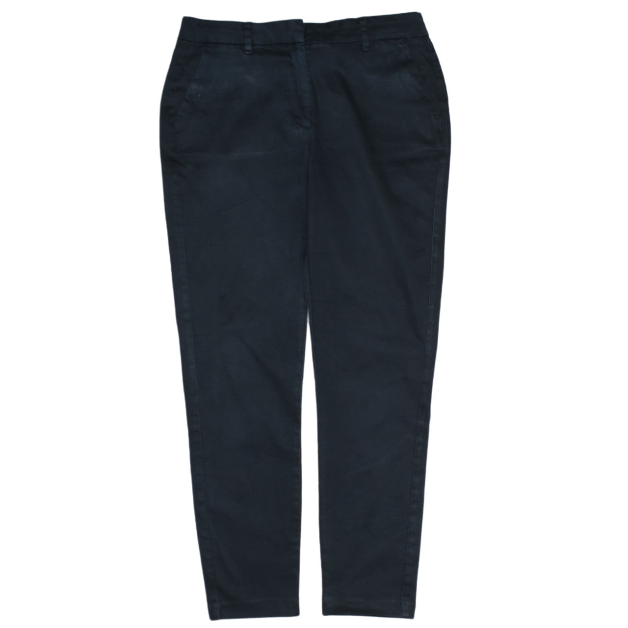 Womens UK Size 28 2nd One Slim Fit Chino Black Trousers