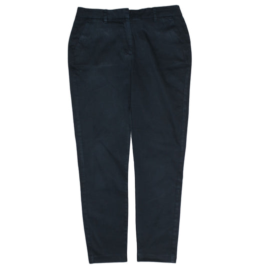 Womens UK Size 28 2nd One Slim Fit Chino Black Trousers