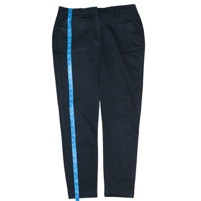 Womens UK Size 28 2nd One Slim Fit Chino Black Trousers