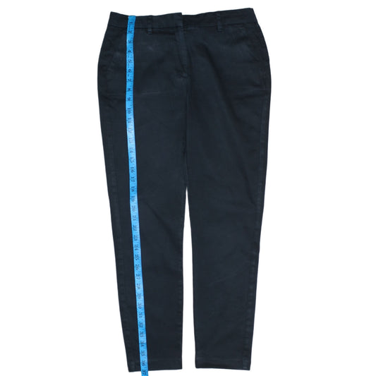 Womens UK Size 28 2nd One Slim Fit Chino Black Trousers