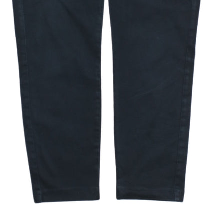 Womens UK Size 28 2nd One Slim Fit Chino Black Trousers