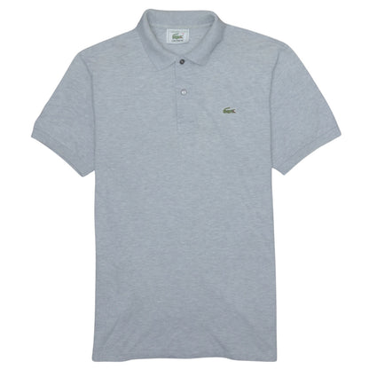 Lacoste Men's Grey Regular Fit Cotton Short Sleeve Polo Shirt Size L