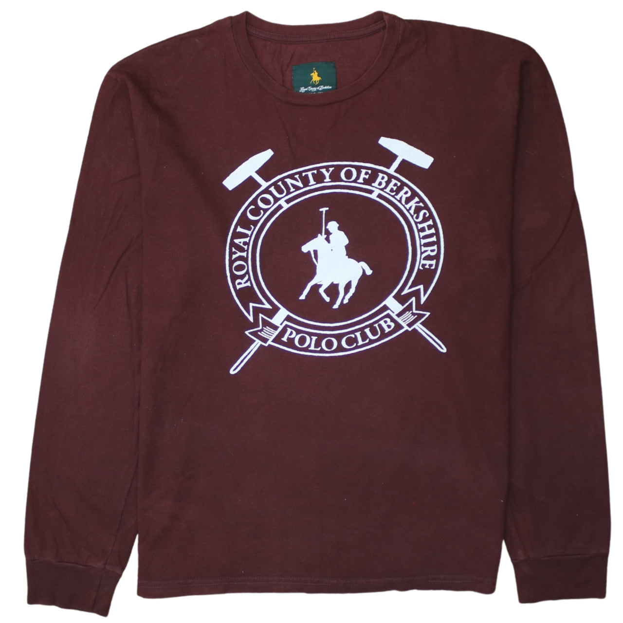Mens UK Size L Royal County of Berkshire Polo Club Brown  T-Shirt