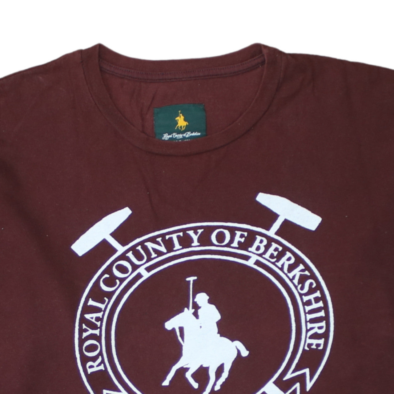 Mens UK Size L Royal County of Berkshire Polo Club Brown  T-Shirt
