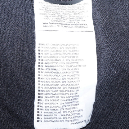 Nike Women Black Small Pullover Sweatshirt Crew Neck Cotton Blend
