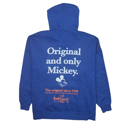Disney x Primark Women's Blue Mickey Hoodie Size S Pullover