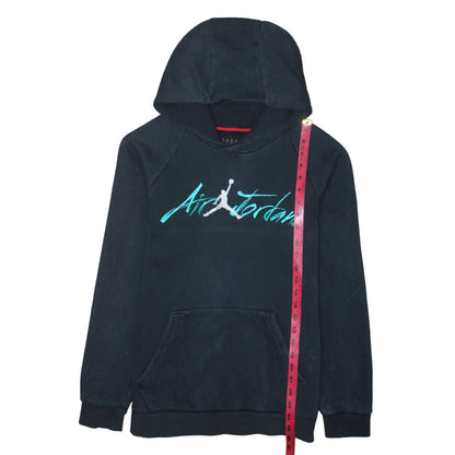 Jordan Men's Black Pullover Hoodie M Embroidered Logo Fleece