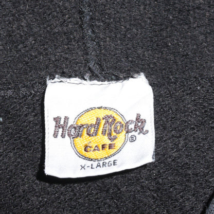 Hard Rock Cafe Edinburgh Black XL Women's Pullover Hoodie Sweatshirt