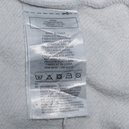 Adidas Women White Hoodie UK 12 Pullover Hooded Sweatshirt