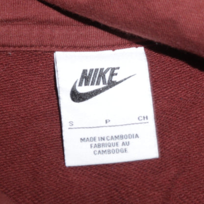 Nike Women's Brown Pullover Hoodie Small Cotton Blend Casual Sweatshirt