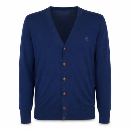 G-Star RAW Men's Blue Cotton Cardigan Jumper Size S