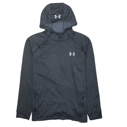 Under Armour Mens Grey Large Pullover Hoodie Lightweight ColdGear
